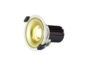 DM201034  Bolor 10 Tridonic Powered 10W 4000K 810lm 36° CRI>90 LED Engine White/Gold Fixed Recessed Spotlight; IP20